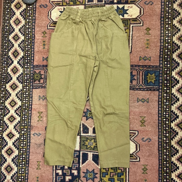 Elizabeth Suzann Clyde Work pants. Cotton canvas. Clay. 2S. - Picture 1 of 7